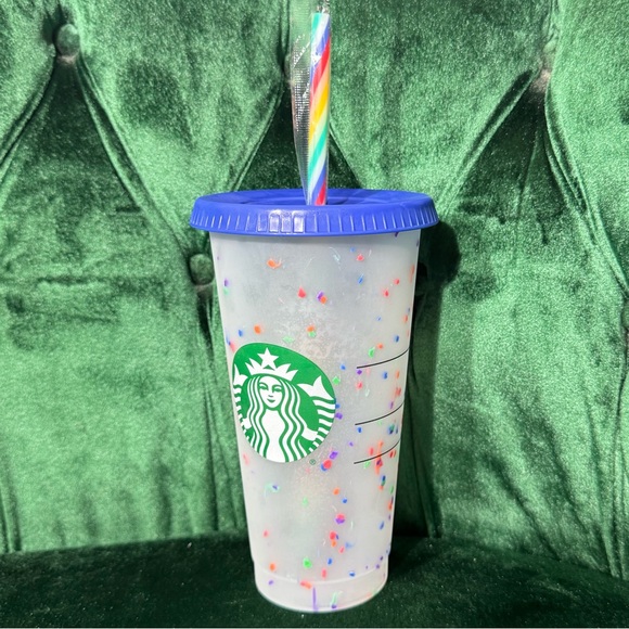 New Starbucks Color Changing Confetti Reusable Cold Cup - Picture 1 of 2
